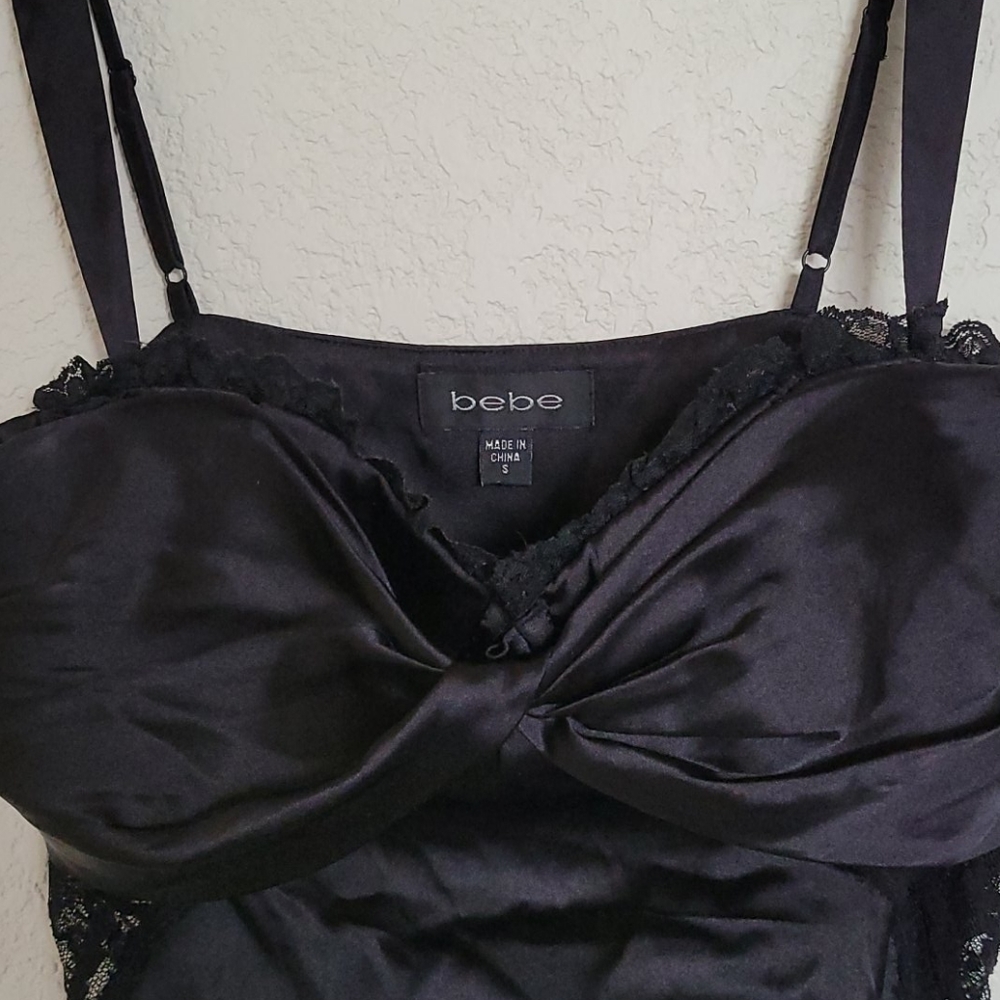 Bebe black laced camisole S - Picture 3 of 8